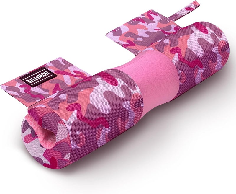 Howffite Barbell Pad Built-in Anti-Slide Design for Hip Thrusts, Squats and Lunges, Neck & Shoulder Protective Pad - Fits Standard and Olympic Bars - Image 1